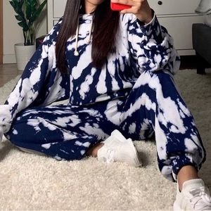 Tie dye Sweat suit set